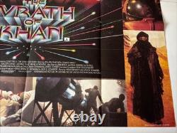 Star Trek II 2 The Wrath Of Khan RARE ORIG. 80's RR UK QUAD POSTER 30x40