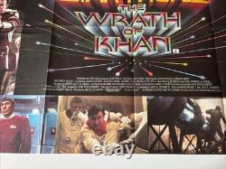 Star Trek II 2 The Wrath Of Khan RARE ORIG. 80's RR UK QUAD POSTER 30x40