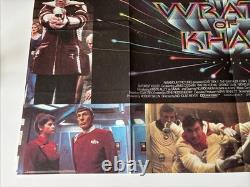 Star Trek II 2 The Wrath Of Khan RARE ORIG. 80's RR UK QUAD POSTER 30x40