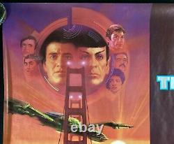 Star Trek IV The Voyage Home Original Quad Movie Poster Shatner Nimoy Bob Peake