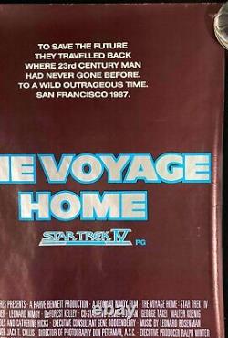 Star Trek IV The Voyage Home Original Quad Movie Poster Shatner Nimoy Bob Peake