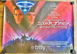 Star Trek The Final Frontier, 1989, ORIGINAL UK QUAD POSTER, RARE