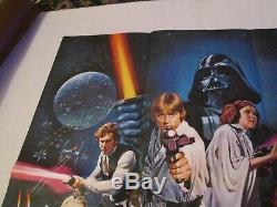 Star Wars 1977 Orig 30x40 British Quad Academy Award Movie Poster