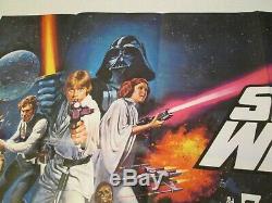 Star Wars 1977 Orig 30x40 British Quad Academy Award Movie Poster