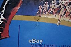 Star Wars / Empire Strikes Back, Double Bill, Orig 1980 British Quad Film Poster