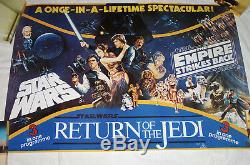 Star Wars, Empire Strikes Back, Return of the Jedi British Quad 3-1 Poster 93