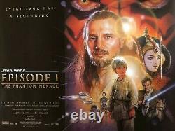 Star Wars Episode 1 The Phantom Menace Quad Film Movie Poster