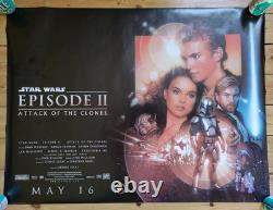 Star Wars Episode II Attack of the Clones Original Quad Movie Cinema Poster
