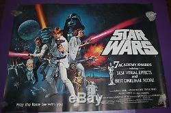 Star Wars Movie Poster British Quad Academy Awards Style Rolled