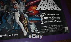 Star Wars Movie Poster British Quad Academy Awards Style Rolled