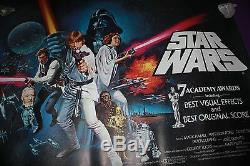 Star Wars Movie Poster British Quad Academy Awards Style Rolled