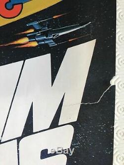Star Wars Original 1983 Triple Bill Movie Quad Poster Empire Strikes Back ROTJ