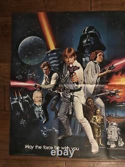 Star Wars Original Pre Oscar British Quad Movie Poster Lucas Chantrell