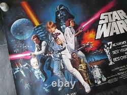 Star Wars Original Quad Poster 1978 Very Rare Rolled Star Wars Uk Movie Poster