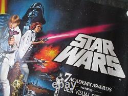 Star Wars Original Quad Poster 1978 Very Rare Rolled Star Wars Uk Movie Poster