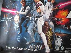 Star Wars Original Quad Poster 1978 Very Rare Rolled Star Wars Uk Movie Poster