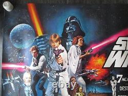 Star Wars Original Quad Poster 1978 Very Rare Rolled Star Wars Uk Movie Poster