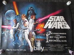 Star Wars Original Quad Poster 1978 Very Rare Rolled Star Wars Uk Movie Poster