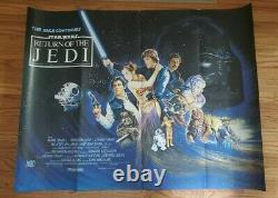 Star Wars Return Of The Jedi 1983 Orig 30x40 Quad Movie Poster Harrison Ford