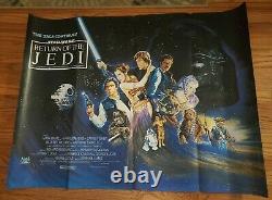 Star Wars Return Of The Jedi 1983 Orig 30x40 Quad Movie Poster Harrison Ford