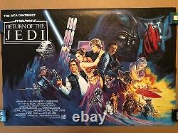 Star Wars Return Of The Jedi Original British 1983 Quad Movie Poster Rare Rolled