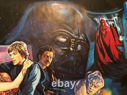 Star Wars Return Of The Jedi Original British 1983 Quad Movie Poster Rare Rolled