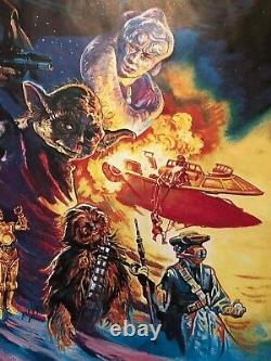 Star Wars Return Of The Jedi Original British 1983 Quad Movie Poster Rare Rolled