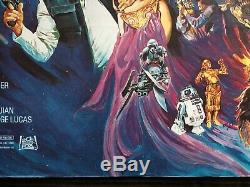 Star Wars Return of the Jedi UK Quad Original Rolled Movie Poster 27x40 Rare