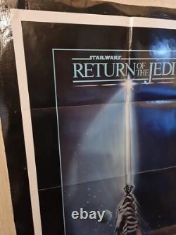 Star Wars Rotj 27x 40 Authentic Original one sheet cinema quad poster