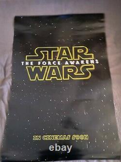 Star Wars The Force Awakens 2015 Very rare One Sheet Movie Poster