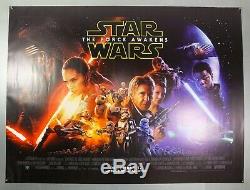 Star Wars The Force Awakens Harrison Ford Original Uk Quad Movie Poster