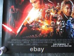 Star Wars The Force Awakens Original Quad Poster 2015 Uk Movie Poster Rare