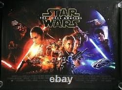 Star Wars The Force Awakens Original Quad Sheet Movie Poster Main Artwork 2015