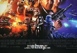 Star Wars The Force Awakens Original Quad Sheet Movie Poster Main Artwork 2015