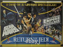 Star Wars Trilogy 1983 Original 30x40 Uk Quad B Movie Poster Mark Hamill