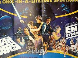 Star Wars Triple Feature (1983) 30 x 39.75 UK Quad Movie Poster