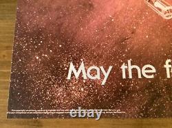 Star Wars U. K. British Quad Original Movie Poster Rare Red Misprint 1977