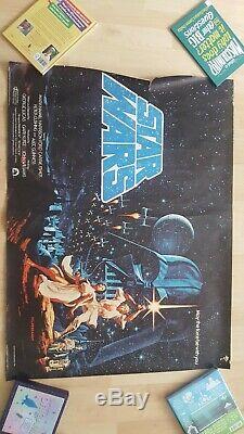 Star Wars hilderbrant British Quad Original Movie Poster From 1977