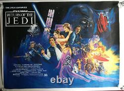 Star wars Return OF THE JEDI 1983 British Quad Movie Film Poster rolled 31 x 41