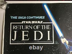 Star wars Return OF THE JEDI 1983 British Quad Movie Film Poster rolled 31 x 41