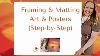 Step By Step Framing Posters And Art Beginner Tips