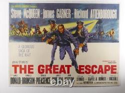 Steve McQueen The Great Escape Original Quad Movie Poster (1963)