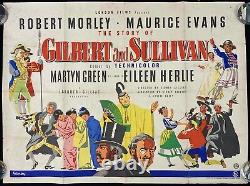 Story of Gilbert and Sullivan Original Quad Movie Poster Launder Gilliat 1953