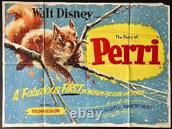 Story of Perri ORIGINAL Quad Movie Film Cinema Poster Walt Disney 1957