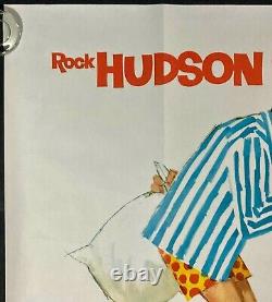 Strange Bedfellows ORIGINAL Quad Movie Poster Rock Hudson Gina Lollobrigida 1965