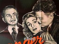 Stranger Original Quad Movie Cinema Poster Orson Welles Film Noir Vintage 1946