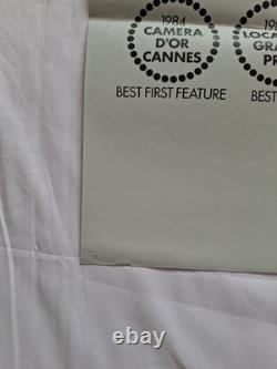 Stranger Than Paradise Original UK Quad- Used Jim Jarmusch