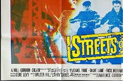 Streets of Fire ORIGINAL Quad Movie Poster Michael Pare William Dafoe 1984