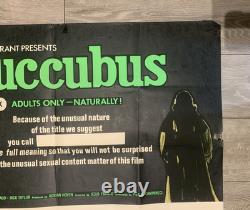 Succubus Aka Necronomicon/sinderella Dble Bill Uk Quad Jess Franco Horror S&m