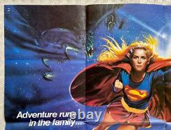 Supergirl Original 1984 Quad Poster Faye Dunaway Helen Slater Bysouth Art